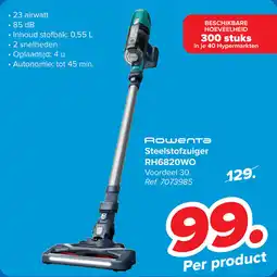 Carrefour Rowenta Steelstofzuiger RH6820WO aanbieding