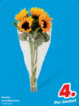Carrefour Boeket zonnebloemen aanbieding