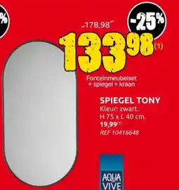 Brico Spiegel Tony aanbieding