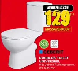 Brico Geberit Duoblok Toilet Universeel aanbieding