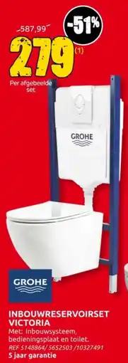 Brico Grohe Inbouwreservoirset Victoria aanbieding