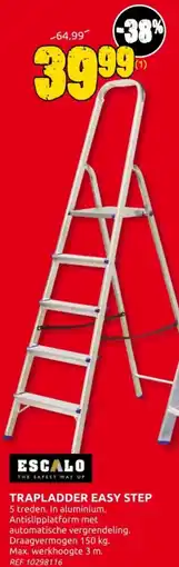 Brico Escalo Trapladder Easy Step aanbieding