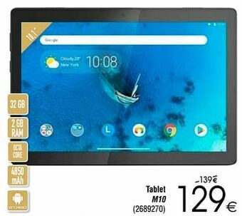Cora Lenovo tablet m10 aanbieding