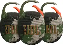 Coolblue JBL Clip 5 Squad 3-pack aanbieding