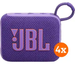 Coolblue JBL Go 4 Paars 4-pack aanbieding