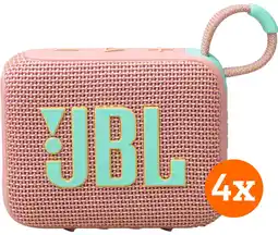 Coolblue JBL Go 4 Roze 4-pack aanbieding