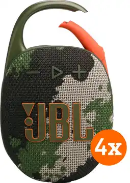 Coolblue JBL Clip 5 Squad Lot de 4 aanbieding