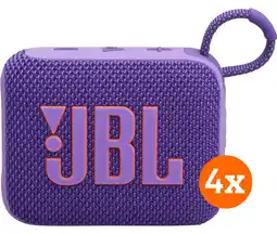 Coolblue JBL Go 4 Mauve Lot de 4 aanbieding