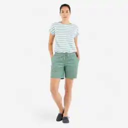 Decathlon Zeilshort voor dames SAILING 100 kaki aanbieding