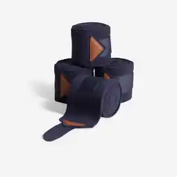 Decathlon Polobandages paard en pony marineblauw 4 stuks aanbieding