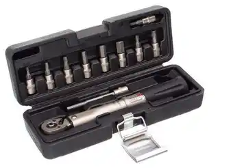 Decathlon Neatt 1/4'' Momentsleutelset 2-24Nm 3/4/5/6/8/10mm T20/25/30 aanbieding