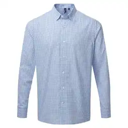 Decathlon Heren Maxton Geruit Overhemd Met Lange Mouwen (Lichtblauw/Wit) aanbieding