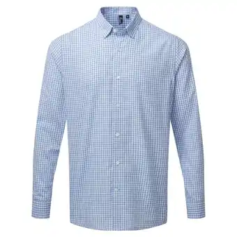 Decathlon Heren Maxton Geruit Overhemd Met Lange Mouwen (Lichtblauw/Wit) aanbieding