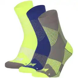 Decathlon Xtreme - Sport compressie quarter sokken - 3-Pak - Unisex - Multi Geel aanbieding