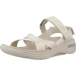 Decathlon Sandalen Skechers Model Go Walk Arch Fit Sandal Kleur Beige aanbieding