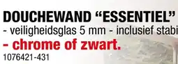 Hubo Aurlane Essentiel douchewand 100x195 cm chroom aanbieding