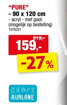 Hubo Aurlane Pure douchebak lineaire 90x120 cm wit aanbieding