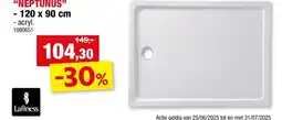 Hubo Lafiness Neptunus douchebak 120x90x4 cm acryl aanbieding