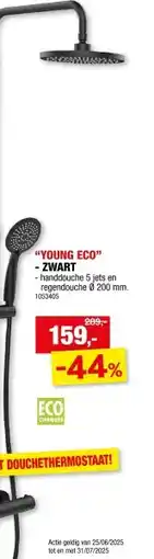 Hubo Wenko Young Eco doucheset zwart aanbieding