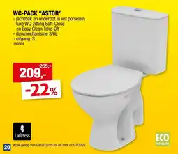 Hubo Lafiness Astor WC-pack S aanbieding