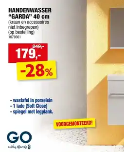 Hubo Garda badkamermeubel 40cm 1 deur glanzend wit aanbieding