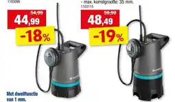Hubo Gardena dompelpomp 550W vuil water 20000 basic aanbieding