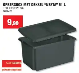 Hubo Sunware Nesta Relife opbergbox 51l antraciet aanbieding