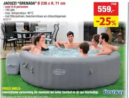 Hubo Bestway Lay-Z-Spa Grenada Airjet jacuzzi 236x71 cm 6-8 personen aanbieding