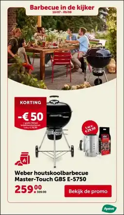 AVEVE Weber houtskoolbarbecue Master-Touch GBS E-5750 aanbieding
