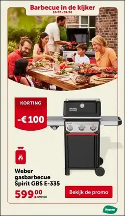 AVEVE Weber gasbarbecue Spirit GBS E-335 aanbieding