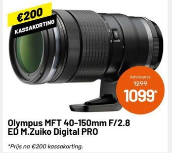 Kamera Express Olympus MFT 40-150mm F/2.8 ED M.Zuiko Digital PRO aanbieding