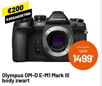 Olympus OM-D E-M1 Mark III body zwart