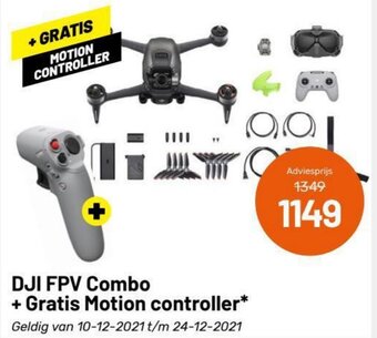 DJI FPV Combo + Gratis Motion controller