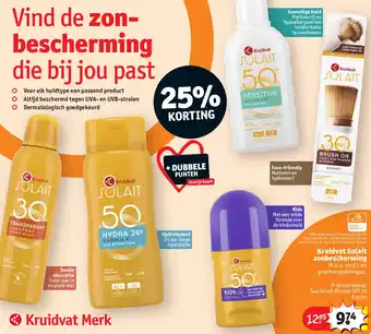 Kruidvat Kruidvat Solait zonbescherming aanbieding