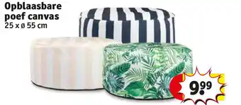 Kruidvat Opblaasbare poef canvas aanbieding