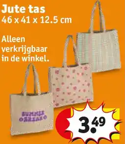 Kruidvat Jute tas aanbieding