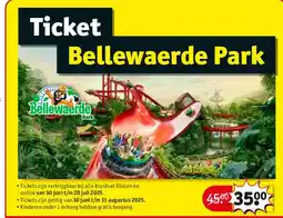 Kruidvat Ticket Bellewaerde Park aanbieding