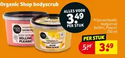 Kruidvat Organic Shop bodyscrub aanbieding