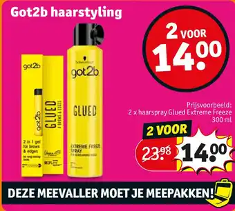 Kruidvat Got2b haarstyling aanbieding