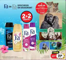 Kruidvat 4 x Fa douchecrème Oriental Moments 250 ml aanbieding