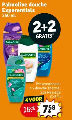 Kruidvat Palmolive douche Experentials aanbieding