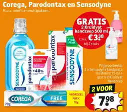 Kruidvat Corega, Parodontax en Sensodyne aanbieding