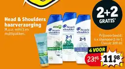 Kruidvat Head & Shoulders haarverzorging aanbieding