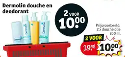 Kruidvat Dermolin douche en deodorant aanbieding