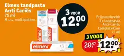 Kruidvat Elmex tandpasta Anti Cariës aanbieding
