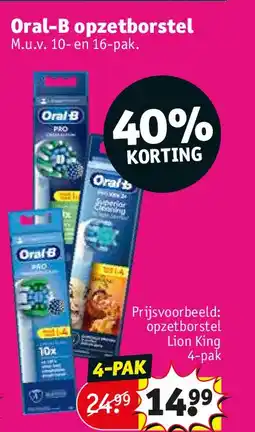 Kruidvat Oral-B opzetborstel aanbieding