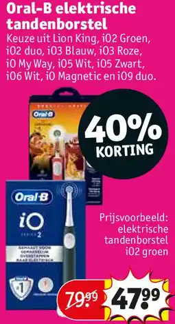 Kruidvat Oral-B elektrische tandenborstel aanbieding