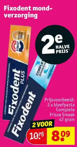 Kruidvat Fixodent mondverzorging aanbieding