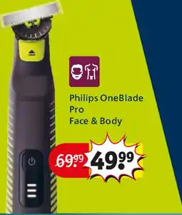 Kruidvat Philips OneBlade Pro Face & Body aanbieding