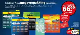 Kruidvat Gillette Fusion5 scheermesjes 20-pak + gratis Kruidvat cadeaukaart aanbieding